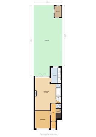 Floorplan - Bachstraat 1, 3131 SB Vlaardingen